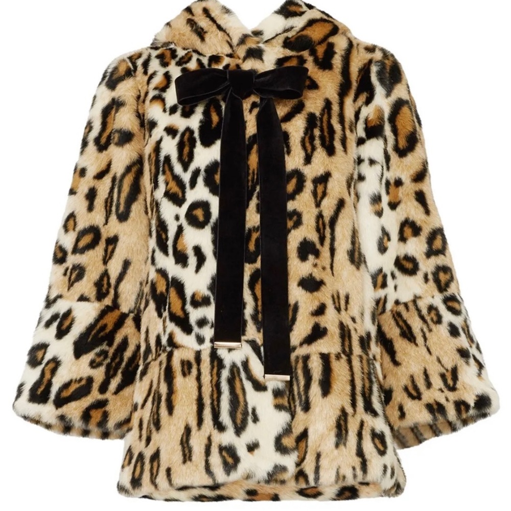 Twinset Faux leopard coat